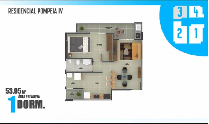 Imagem Apartamento com 1 Quarto à Venda, 54 m² em Ocian - Praia Grande Imagem Apartamento com 1 Quarto à Venda, 54 m² em Ocian - Praia Grande
