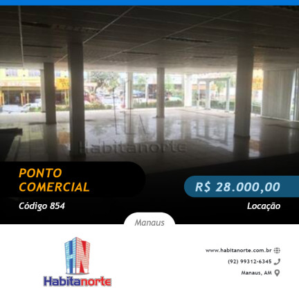 Ponto Comercial para Alugar,  em Manaus