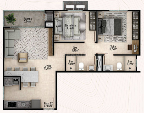 Imagem Apartamento com 2 Quartos à Venda, 57 m² em Centro - Navegantes