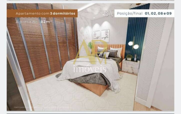 Foto do imóvel Apartamento com 3 Quartos à Venda, 82 m² em Barreiros - São José