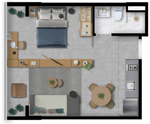 Imagem Apartamento com 1 Quarto à Venda, em Pinheiros - São Paulo Imagem Apartamento com 1 Quarto à Venda, em Pinheiros - São Paulo