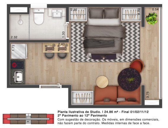 Imagem Imóvel com 1 Quarto à Venda, 24 m² em Saúde - São Paulo