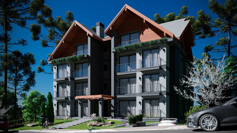 Imagem Apartamento com 2 Quartos à Venda, 73 m² em Moura - Gramado