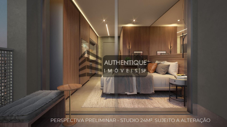 Imóvel com 1 Quarto à Venda, 24 m² em Vila Nova Conceição - São Paulo