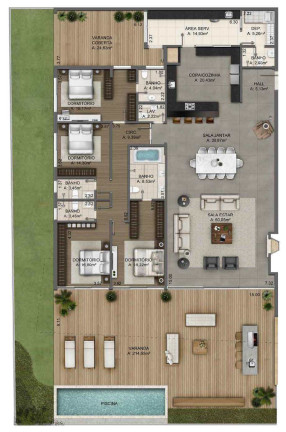 Imagem Apartamento com 4 Quartos à Venda, 374 m² em Torres - Torres Imagem Apartamento com 4 Quartos à Venda, 374 m² em Torres - Torres