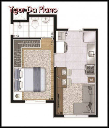 Imagem Apartamento com 1 Quarto à Venda, 29 m² em Vila Ema - São Paulo
