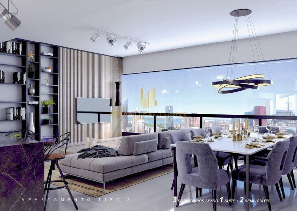Apartamento com 3 Quartos à Venda, 127 m² em Centro - Balneário Camboriú