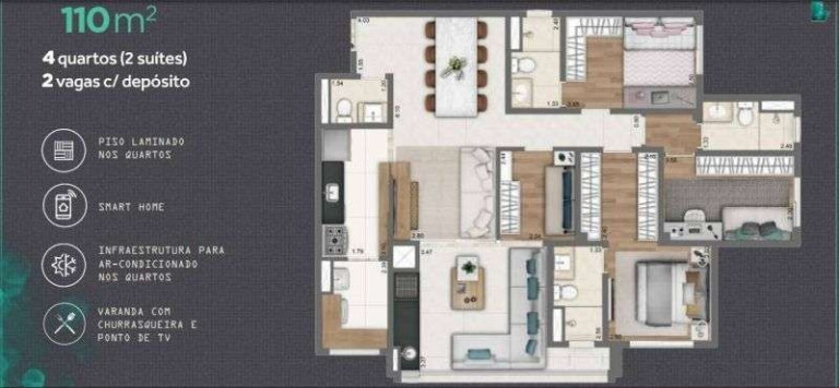Imagem Apartamento com 3 Quartos à Venda, 110 m² em Vila Andrade - São Paulo Imagem Apartamento com 3 Quartos à Venda, 110 m² em Vila Andrade - São Paulo