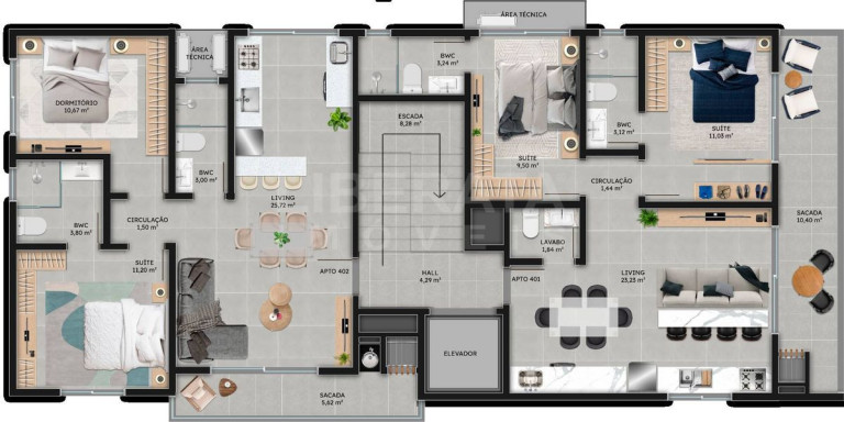 Imagem Apartamento com 2 Quartos à Venda, 76 m² em Meia Praia - Navegantes