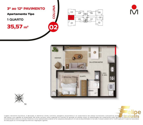 Imagem Imóvel com 1 Quarto à Venda, 35 m² em Praia De Itaparica - Vila Velha
