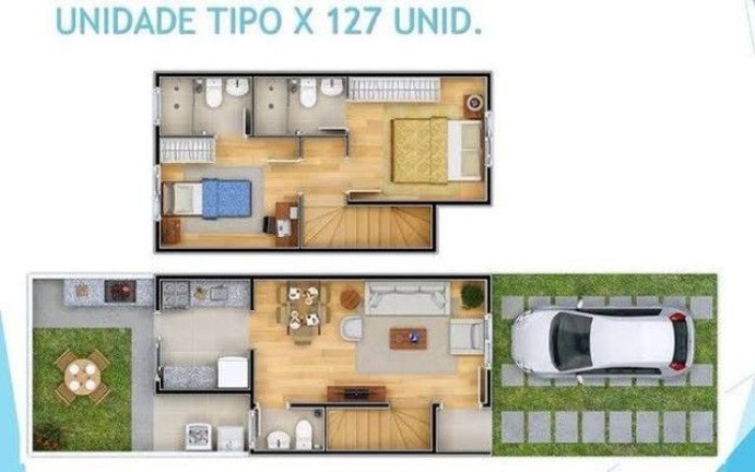 Imagem Sobrado com 2 Quartos à Venda, 57 m² em Jardim Colônia - Jacareí