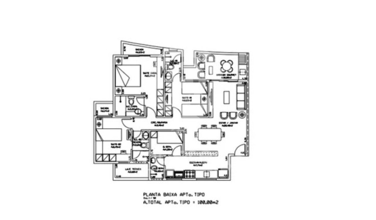 Imagem Apartamento com 3 Quartos à Venda, 101 m² em José De Alencar - Fortaleza