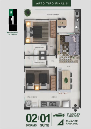 Imagem Apartamento com 2 Quartos à Venda, 73 m² em Centro - Itanhaem Imagem Apartamento com 2 Quartos à Venda, 73 m² em Centro - Itanhaem