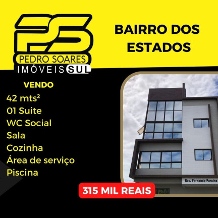 Apartamento com 1 Quarto à Venda, 42 m² em Estados - João Pessoa
