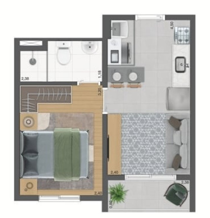 Imagem Apartamento com 1 Quarto à Venda, 27 m² em Campo Belo - São Paulo