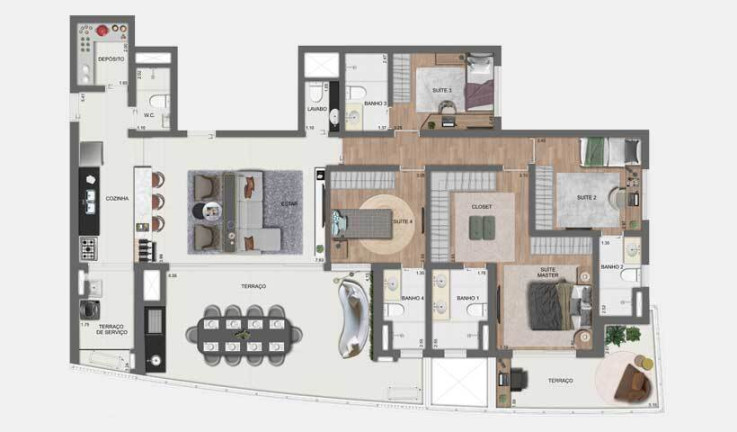 Imagem Apartamento com 2 Quartos à Venda, 105 m² em Jardim Das Acácias - São Paulo Imagem Apartamento com 2 Quartos à Venda, 105 m² em Jardim Das Acácias - São Paulo