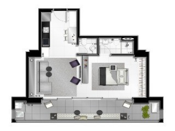 Imagem Apartamento com 1 Quarto à Venda, 67 m² em Itaim Bibi - São Paulo