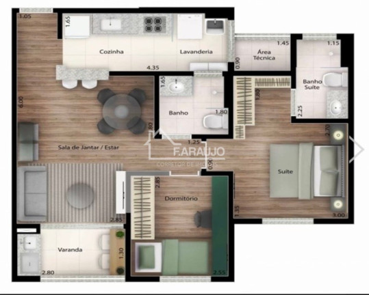 Imagem Apartamento com 2 Quartos à Venda, 67 m² em Jardim Piratininga - Sorocaba