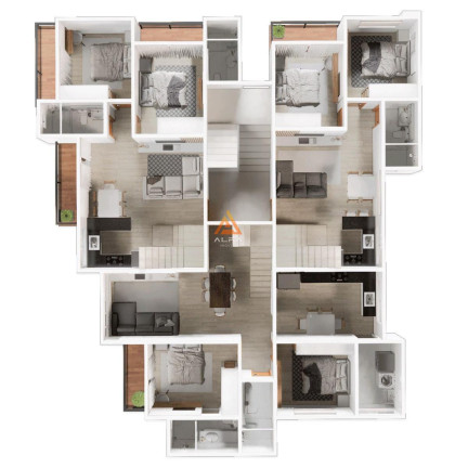 Imagem Apartamento com 2 Quartos à Venda, 58 m² em Caiçaras - Barbacena