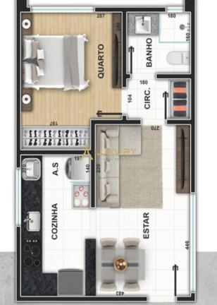 Imagem Imóvel com 1 Quarto à Venda, 40 m² em Serra - Belo Horizonte