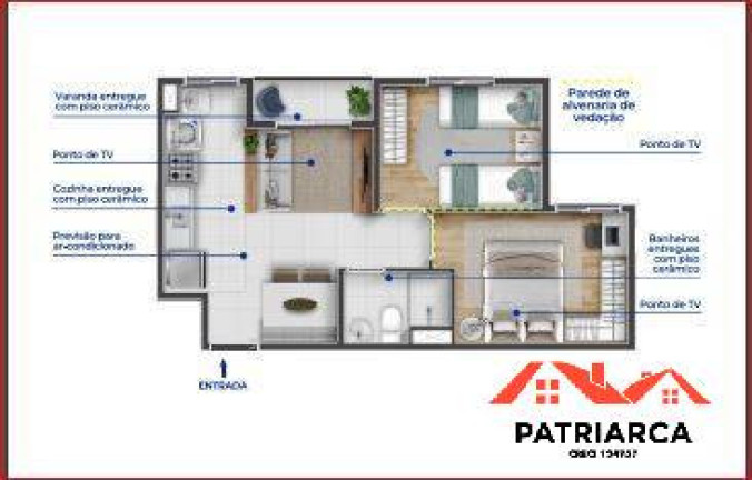 Imagem Apartamento com 2 Quartos à Venda, 44 m² em Jardim Denadai (nova Veneza) - Sumaré Imagem Apartamento com 2 Quartos à Venda, 44 m² em Jardim Denadai (nova Veneza) - Sumaré