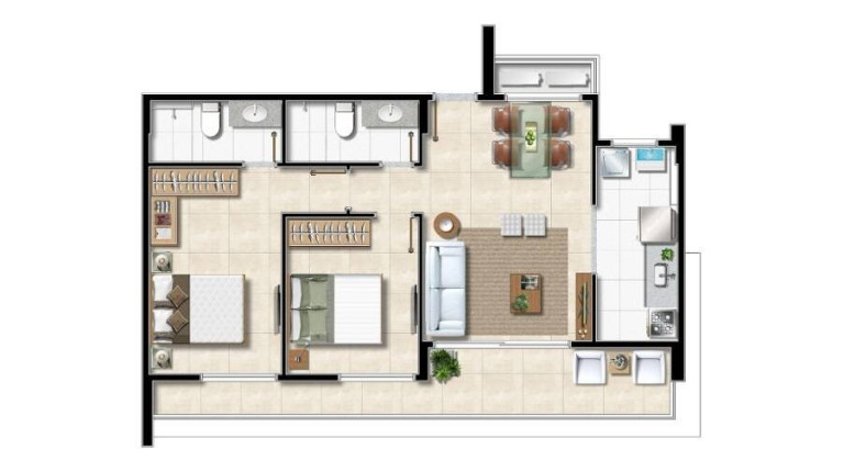 Imagem Apartamento com 1 Quarto à Venda, 34 m² em Praia Do Flamengo - Salvador