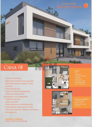 Casa com 2 Quartos à Venda, 105 m² em Centro - Santa Maria Do Herval
