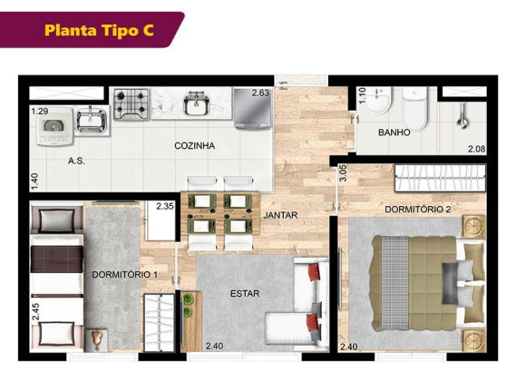 Imagem Apartamento com 2 Quartos à Venda, 34 m² em Artur Alvim - São Paulo