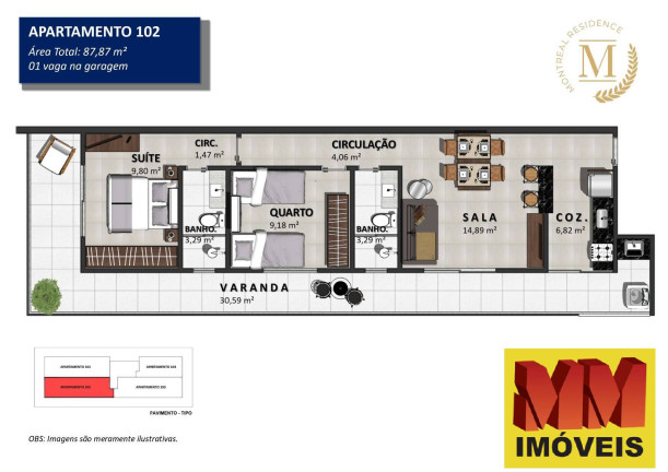 Imagem Apartamento com 1 Quarto à Venda, 58 m² em Braga - Cabo Frio