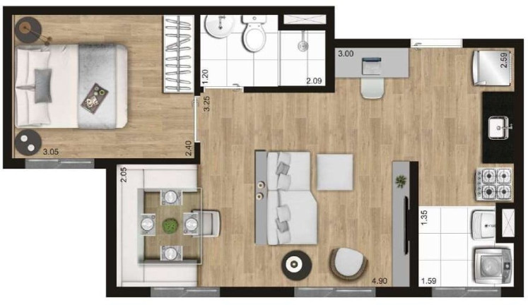 Imagem Apartamento com 2 Quartos à Venda, 36 m² em Freguesia Do ó - São Paulo Imagem Apartamento com 2 Quartos à Venda, 36 m² em Freguesia Do ó - São Paulo