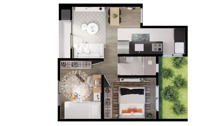 Imagem Apartamento com 2 Quartos à Venda, 42 m² em Jardim Campo Verde - Almirante Tamandare Imagem Apartamento com 2 Quartos à Venda, 42 m² em Jardim Campo Verde - Almirante Tamandare