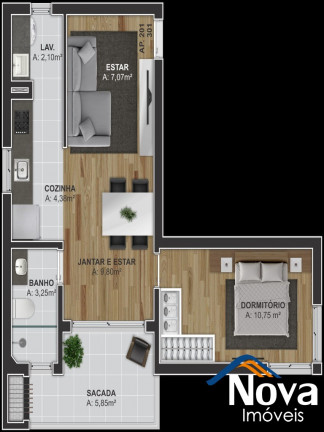 Imagem Imóvel com 1 Quarto à Venda, 60 m² em Pousada Da Neve - Nova Petrópolis