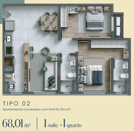 Imagem Apartamento com 2 Quartos à Venda, 68 m² em São João - Itajaí Imagem Apartamento com 2 Quartos à Venda, 68 m² em São João - Itajaí