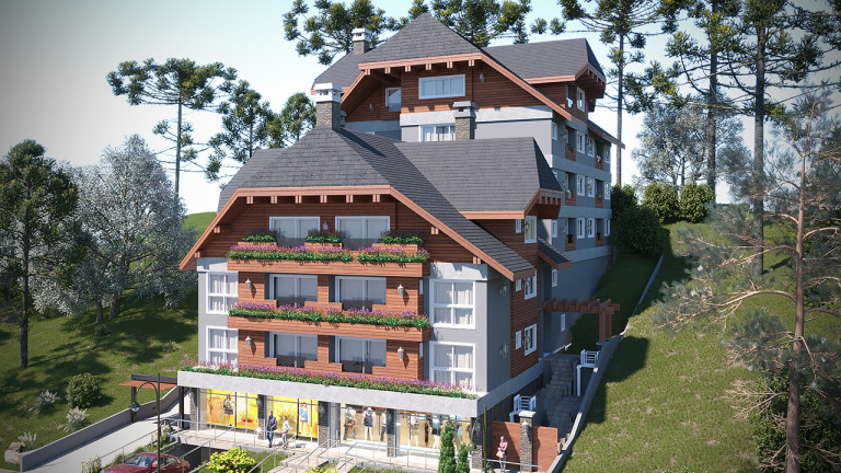Imagem Apartamento com 1 Quarto à Venda, 58 m² em Lagos Do Bosque - Gramado Imagem Apartamento com 1 Quarto à Venda, 58 m² em Lagos Do Bosque - Gramado