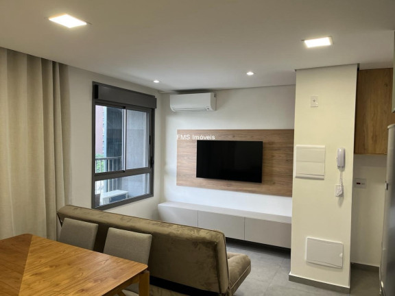 Imóvel com 1 Quarto para Alugar, 37 m² em Santo Amaro - São Paulo
