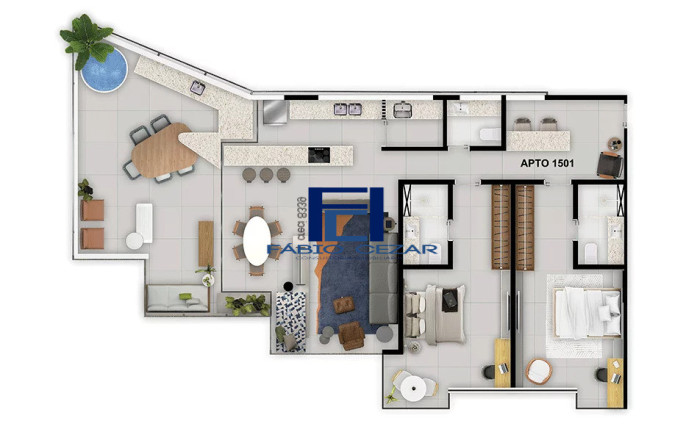 Imagem Apartamento com 1 Quarto à Venda, 52 m² em Boa Viagem - Recife