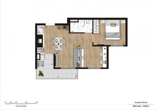 Imagem Apartamento com 2 Quartos à Venda, 41 m² em Parque Maria Helena - São Paulo