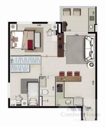 Imagem Apartamento com 1 Quarto à Venda, 36 m² em Rudge Ramos - São Bernardo Do Campo