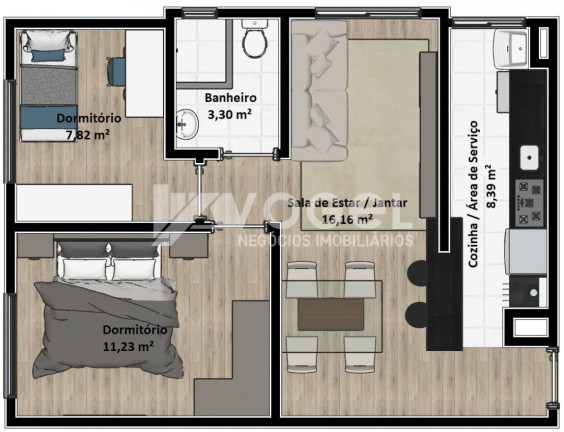 Imagem Apartamento com 2 Quartos à Venda, 56 m² em Das Quintas - Estancia Velha Imagem Apartamento com 2 Quartos à Venda, 56 m² em Das Quintas - Estancia Velha