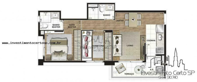 Imagem Apartamento com 2 Quartos à Venda, 53 m² em Jardim Vila Mariana - São Paulo Imagem Apartamento com 2 Quartos à Venda, 53 m² em Jardim Vila Mariana - São Paulo
