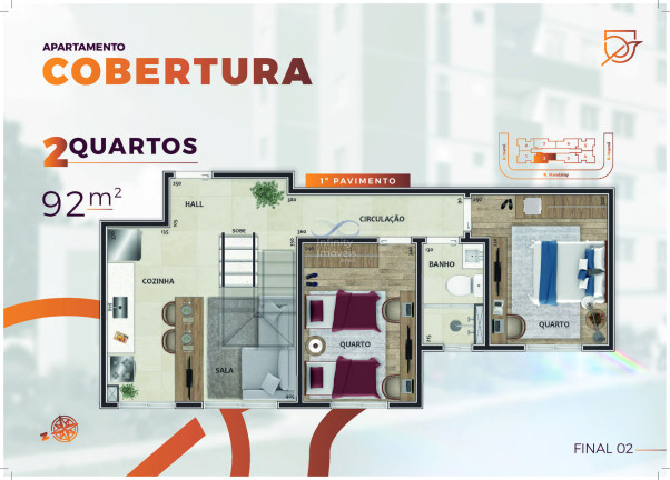 Imagem Apartamento com 2 Quartos à Venda, 45 m² em Guarani - Belo Horizonte Imagem Apartamento com 2 Quartos à Venda, 45 m² em Guarani - Belo Horizonte