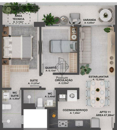 Imagem Apartamento com 2 Quartos à Venda, 68 m² em Intermares - Cabedelo Imagem Apartamento com 2 Quartos à Venda, 68 m² em Intermares - Cabedelo