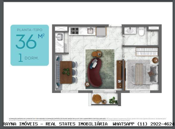 Imagem Apartamento com 1 Quarto à Venda, 24 m² em Tatuapé - São Paulo
