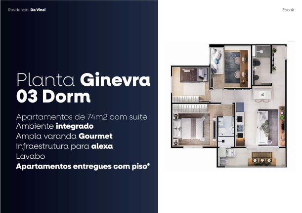 Imagem Imóvel com 3 Quartos à Venda, 74 m² em Centro - São José Dos Campos