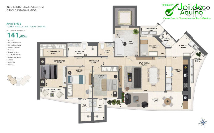 Imagem Apartamento com 3 Quartos à Venda, 141 m² em Fátima - Fortaleza Imagem Apartamento com 3 Quartos à Venda, 141 m² em Fátima - Fortaleza