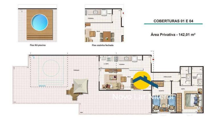 Imagem Cobertura com 2 Quartos à Venda, 142 m² em Maria Paula - Niterói Imagem Cobertura com 2 Quartos à Venda, 142 m² em Maria Paula - Niterói