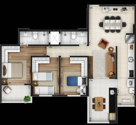 Imagem Apartamento com 3 Quartos à Venda, 95 m² em Canto Do Forte - Praia Grande Imagem Apartamento com 3 Quartos à Venda, 95 m² em Canto Do Forte - Praia Grande