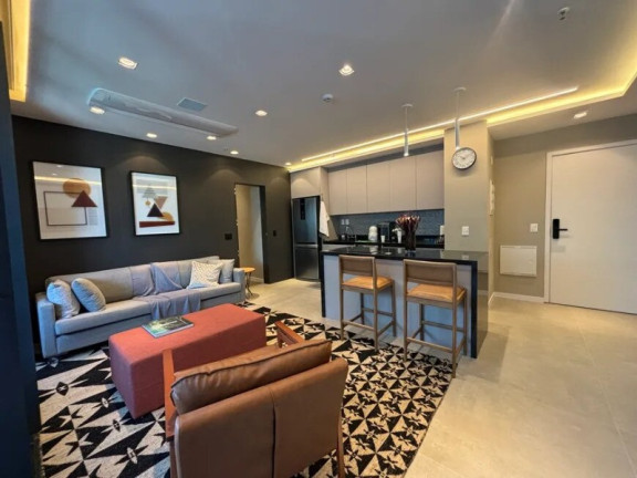 Imagem Flat com 1 Quarto para Alugar, 77 m² em Jardim Das Acácias - São Paulo Imagem Flat com 1 Quarto para Alugar, 77 m² em Jardim Das Acácias - São Paulo