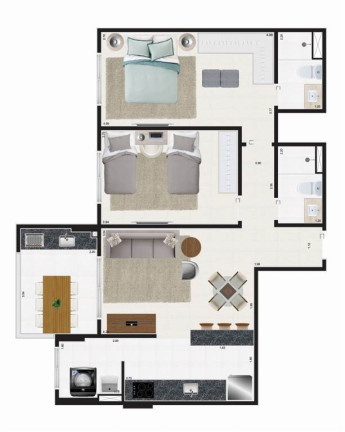 Imagem Apartamento com 2 Quartos à Venda, 74 m² em Vila Atlantica - Mongagua Imagem Apartamento com 2 Quartos à Venda, 74 m² em Vila Atlantica - Mongagua