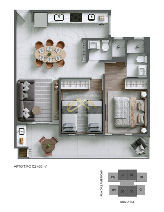 Imagem Apartamento com 2 Quartos à Venda, 69 m² em Toninhas - Ubatuba